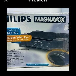 Philips Magnavox Internet WebTV Terminal MAT972 Complete System w/box